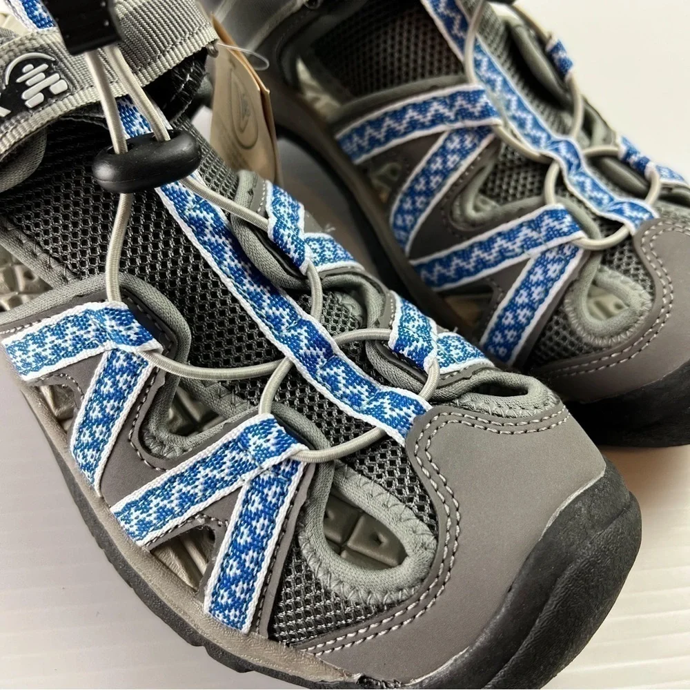 Kamik Sandals womens 10 Islander 2 Blue Grey Hook Loop Shoes Outdoors